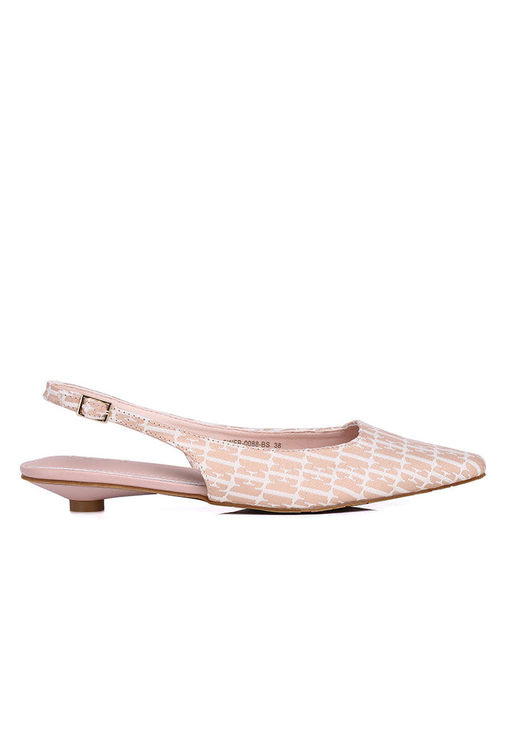 Anna Slingback Flats In Blush