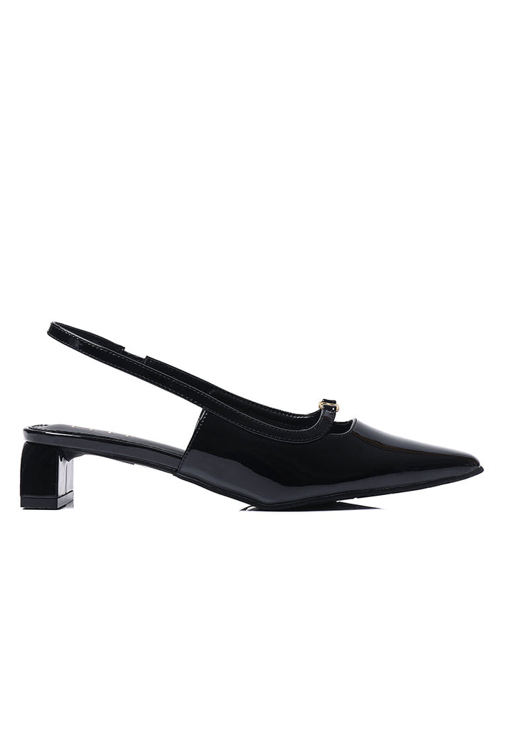 Audrey Slingback Heels In Black