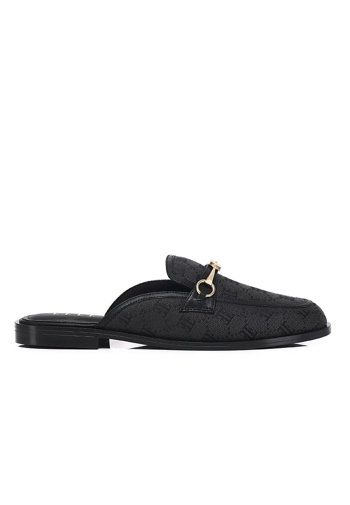 Charlot Slip-On Loafers Mules In Black