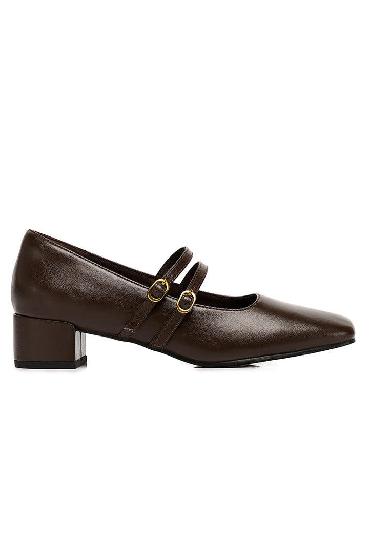 Lena Mary Jane Pumps Heels In Espresso