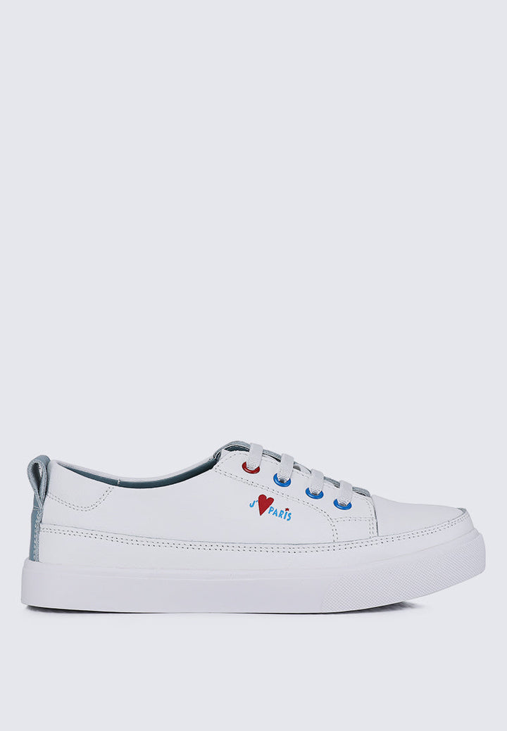 Triumph Microfiber Leather Sneakers In Blue