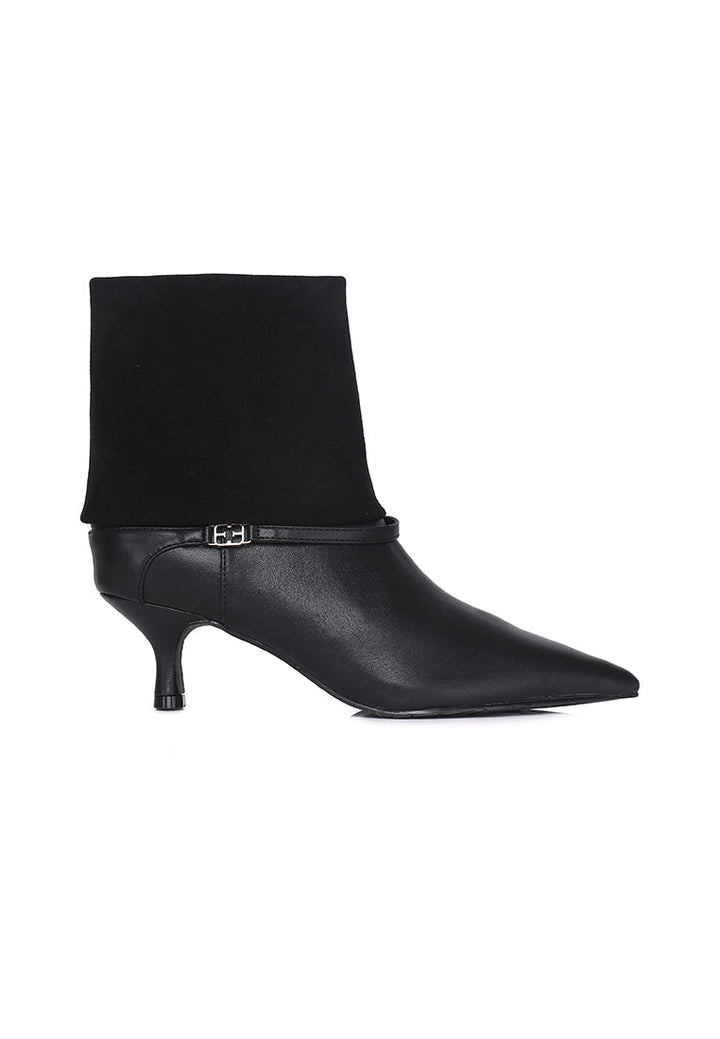 Nova Suede Ankle Boots In Black
