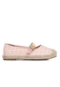 Josephine Microfiber Leather Espadrilles In Blush