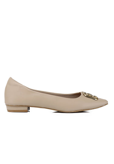 Jacqueline Slip-on Flats & Ballerina In Almond