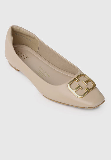 Jacqueline Slip-on Flats & Ballerina In Almond