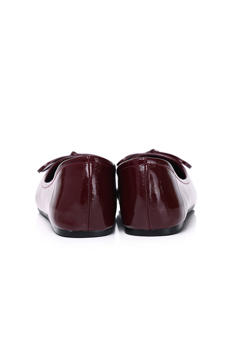 Alodie Flats & Ballerina In Burgundy