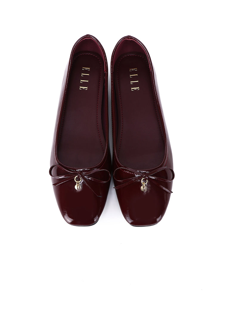 Alodie Flats & Ballerina In Burgundy