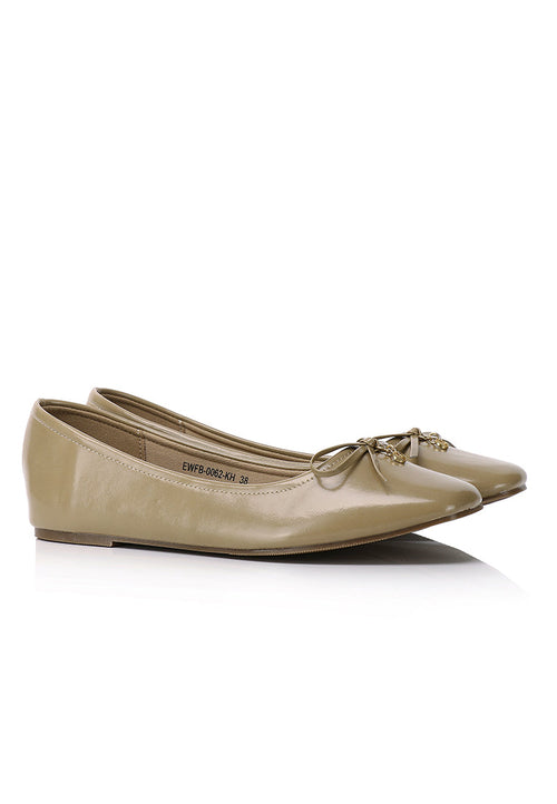 Alodie Flats & Ballerina In Khaki