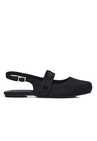Flerius Mesh Flats & Ballerina In Black
