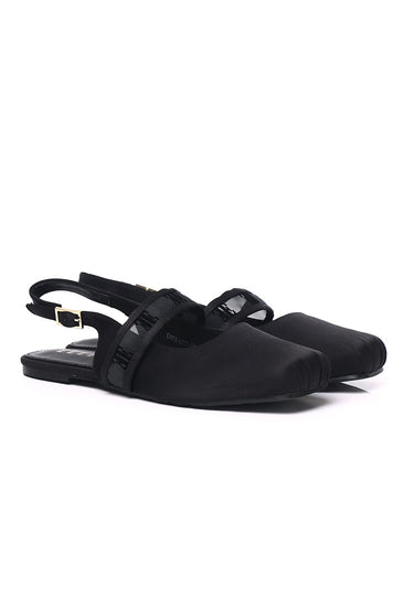 Flerius Mesh Flats & Ballerina In Black