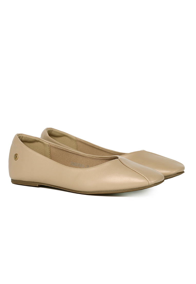 Tulip Flats & Ballerinas In Almond