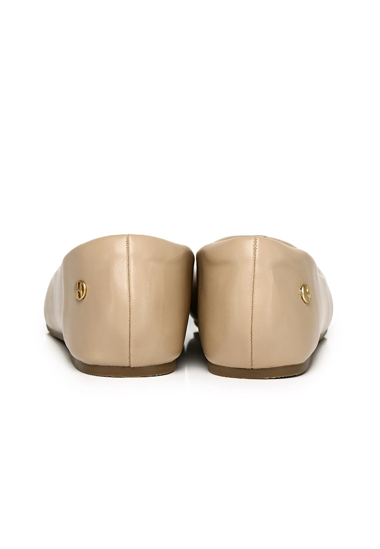 Tulip Flats & Ballerinas In Almond