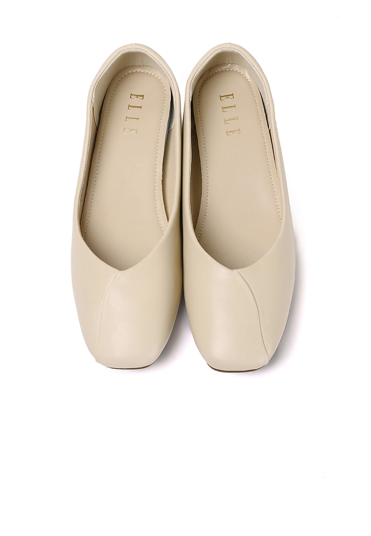 Tulip Flats & Ballerinas In Beige
