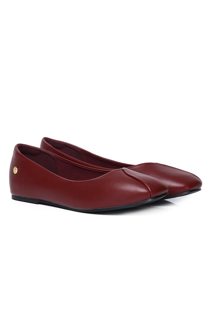 Tulip Flats & Ballerinas In Maroon – alternate view