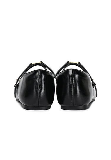 Lucille Mary Jane Flats In Black