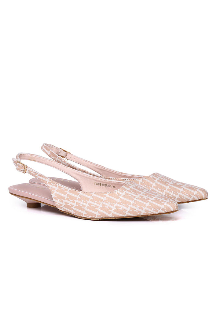 Anna Slingback Flats In Blush – alternate view