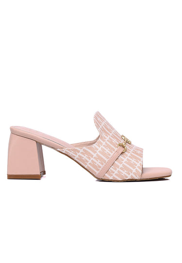 Debora Slip-on Heels In Blush