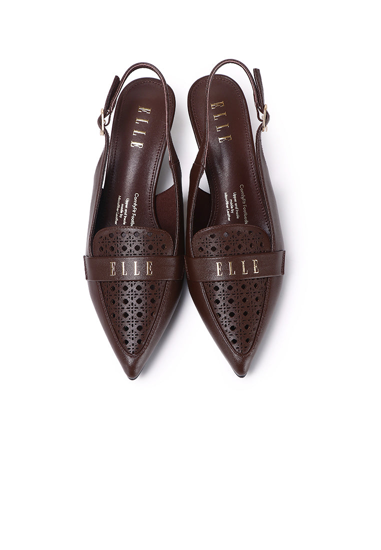 Carina Slingback Heels In Espresso