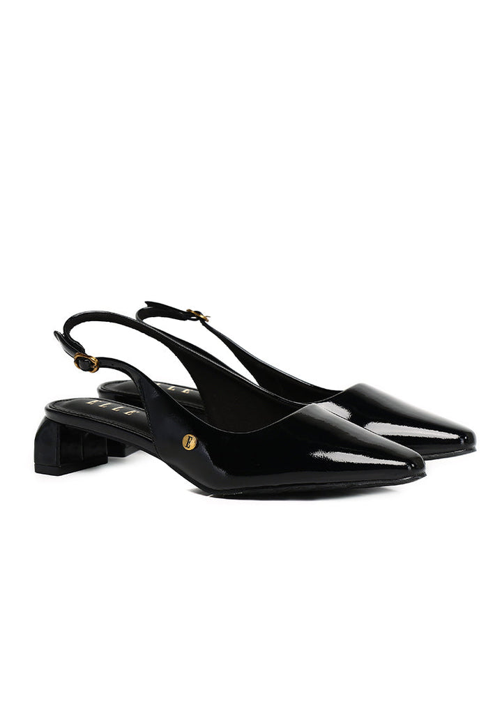Seraphine Patent Slingback Heels In Black – alternate view