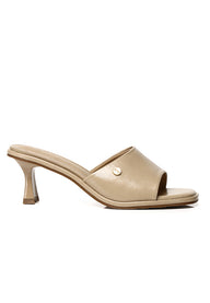 Ines Slip-on Heels In Beige