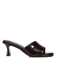 Ines Slip-on Heels In Espresso
