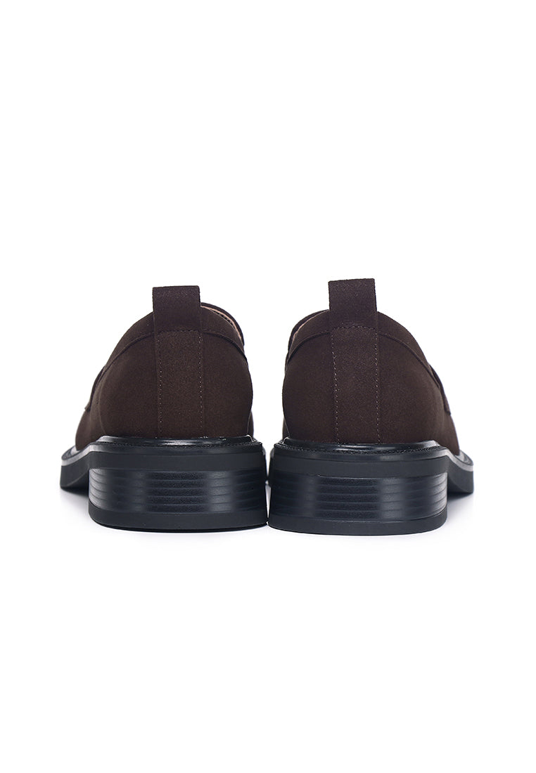Eclipse Microfiber Leather Loafers In Espresso