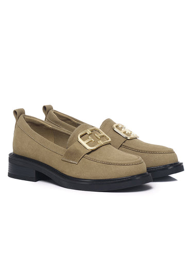 Eclipse Slip-on Loafers In Khaki