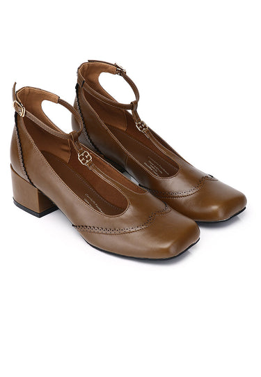 Maeve Mary Janes Heels In Brown