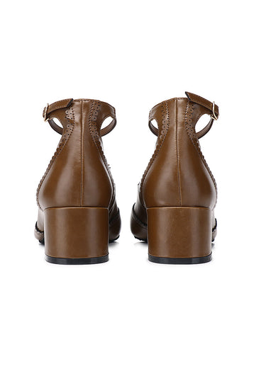 Maeve Mary Janes Heels In Brown