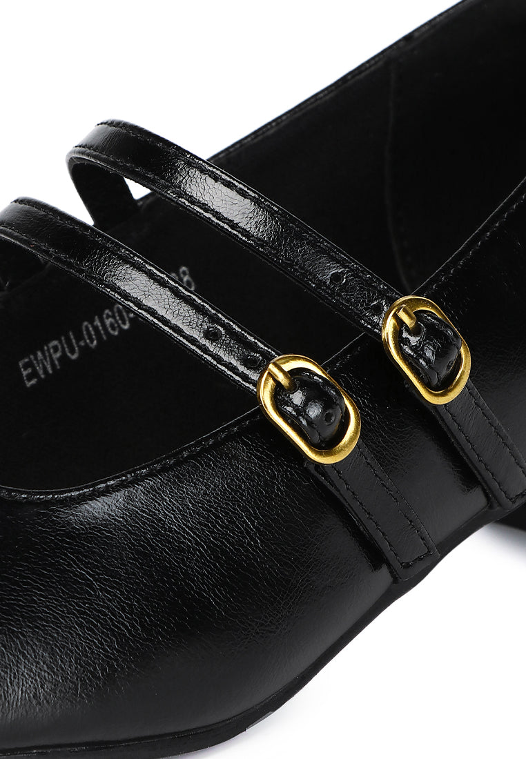 Lena Mary Jane Pumps Heels In Black
