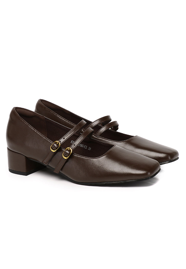 Lena Mary Jane Pumps Heels In Espresso