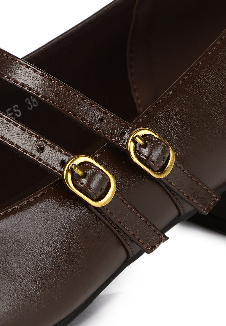 Lena Mary Jane Pumps Heels In Espresso