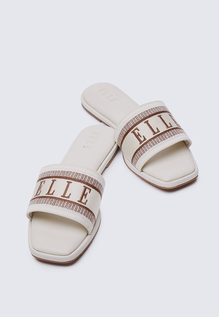 Renee Microfiber Leather Sandals In Almond