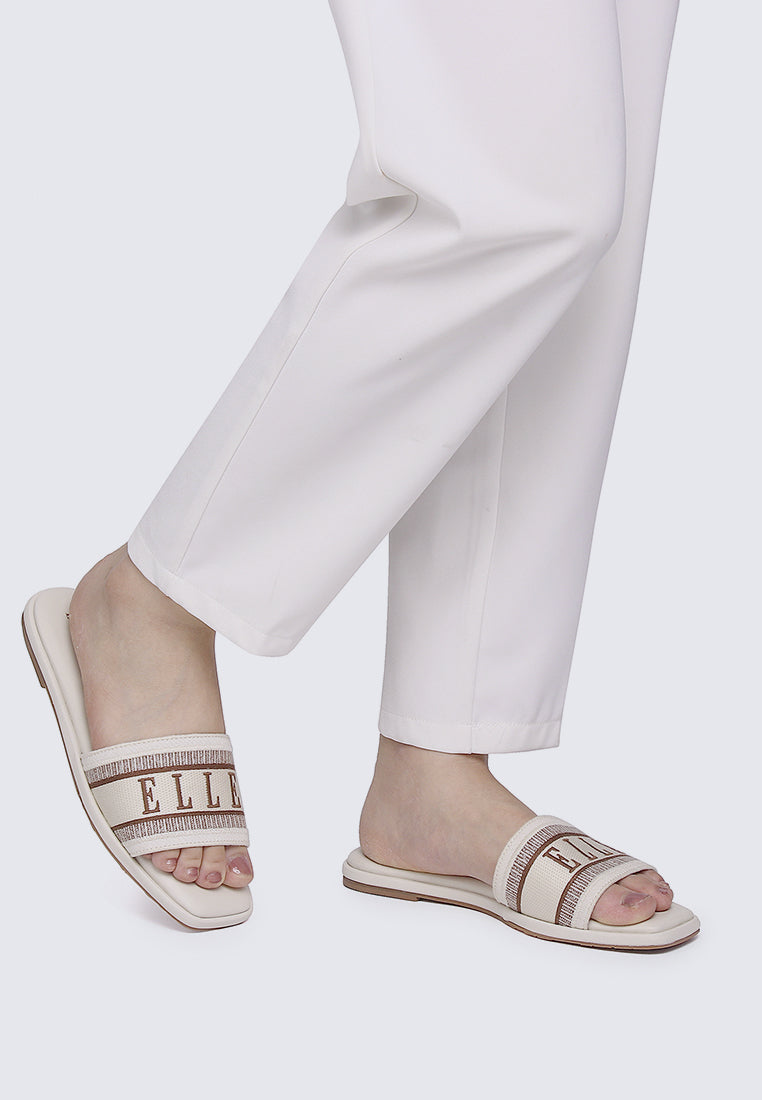 Renee Microfiber Leather Sandals In Almond