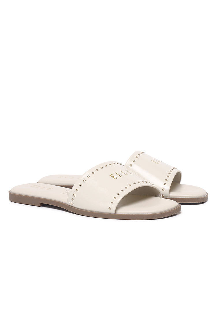 Therese Slip-on Sandals In Beige