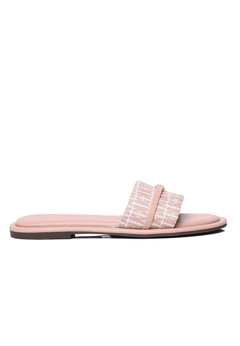 Lucie Slip-on Sandals In Blush