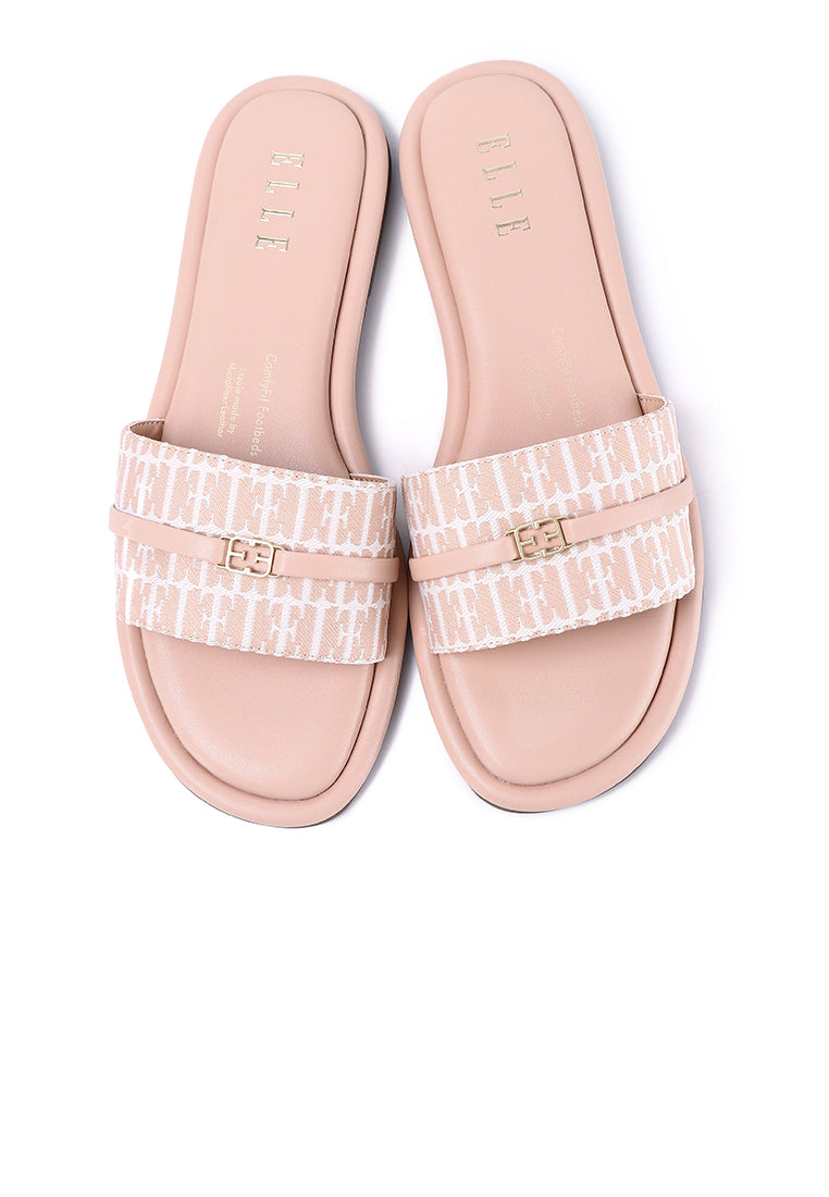 Lucie Slip-on Sandals In Blush
