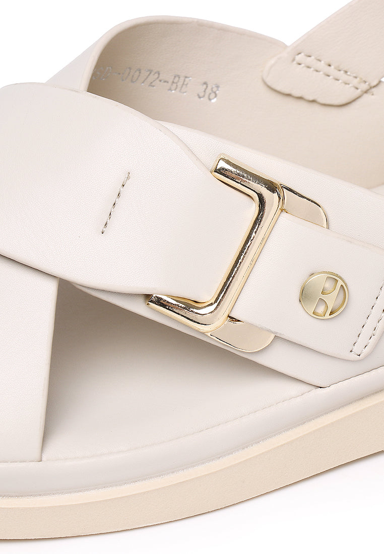 Cleore Sandals In Beige