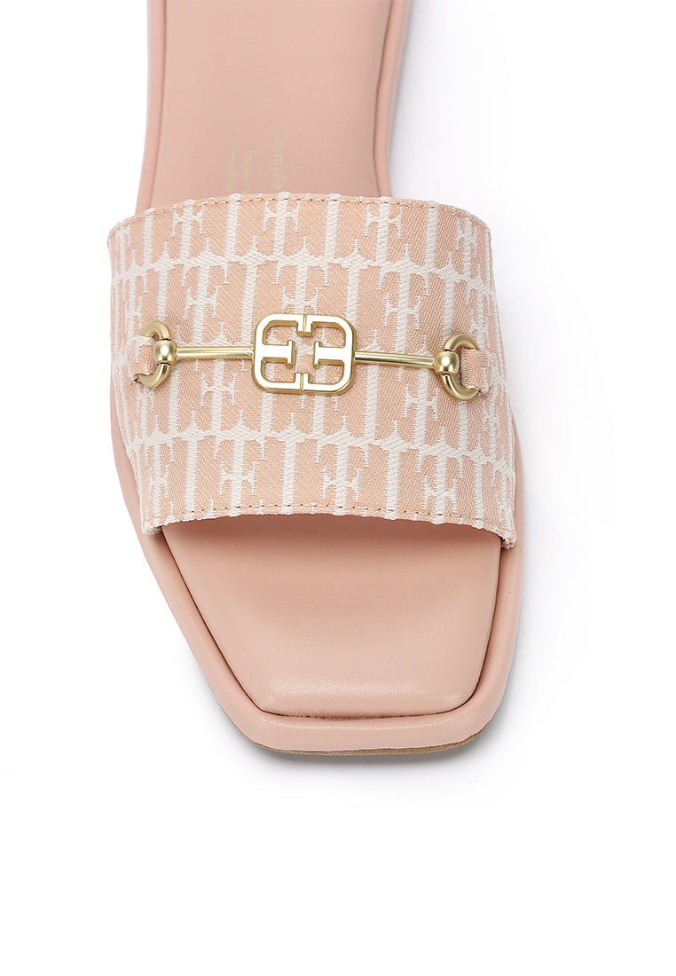 Margot Slip-on Sandals In Blush