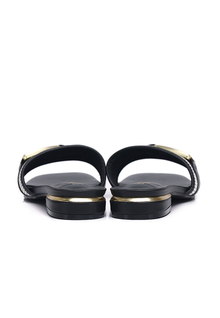 Sonia Slip-on Sandals In Black