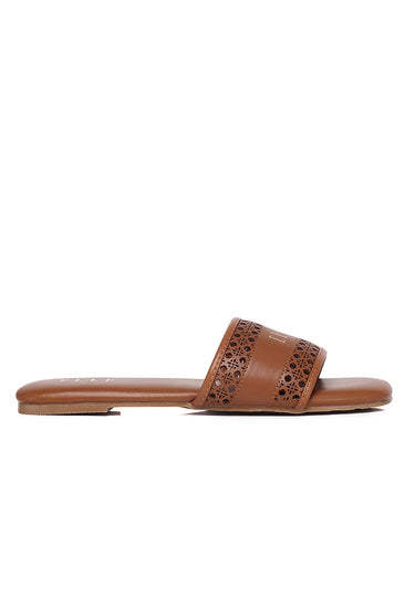 Clara Slip-on Sandals In Brown