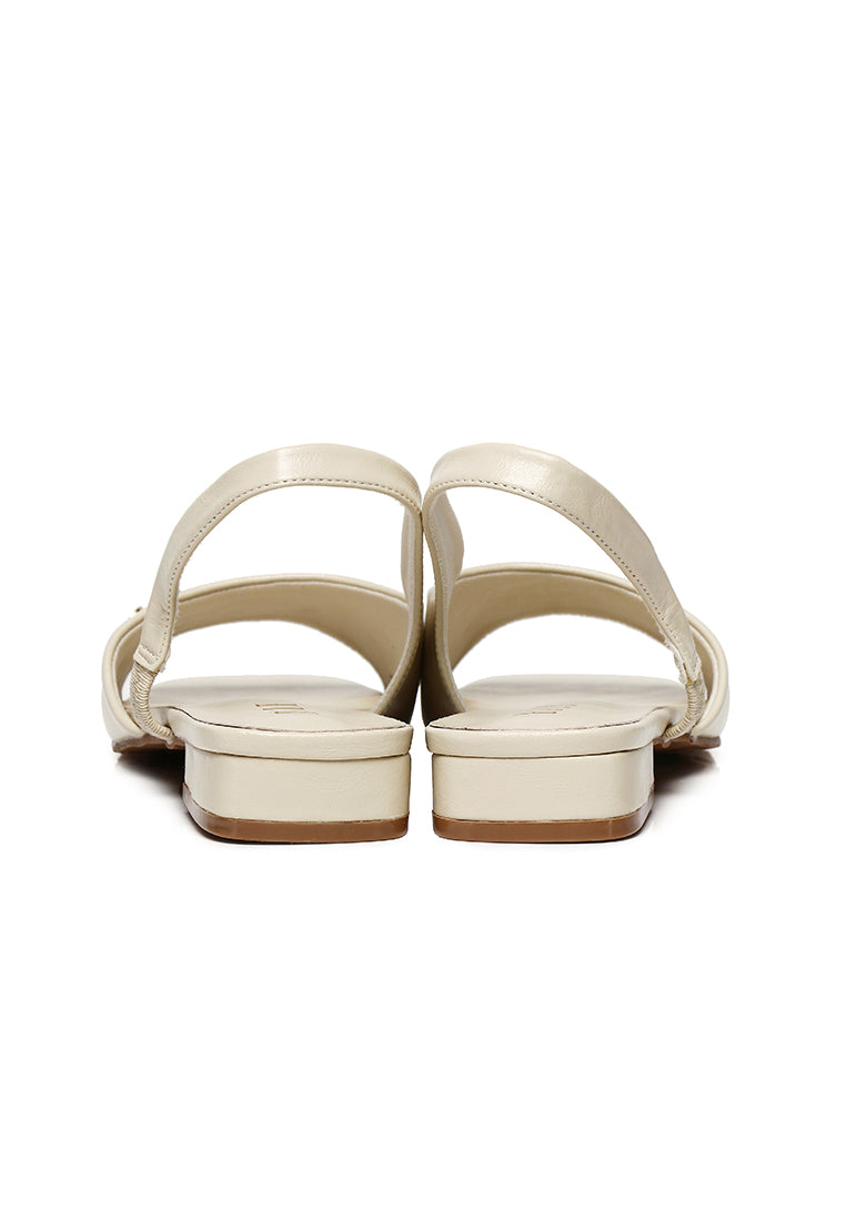 Delphine Slingback Sandals In Beige
