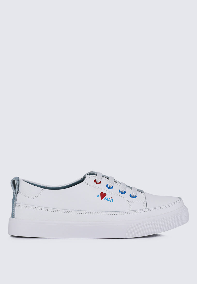 Triumph Microfiber Leather Sneakers In Blue
