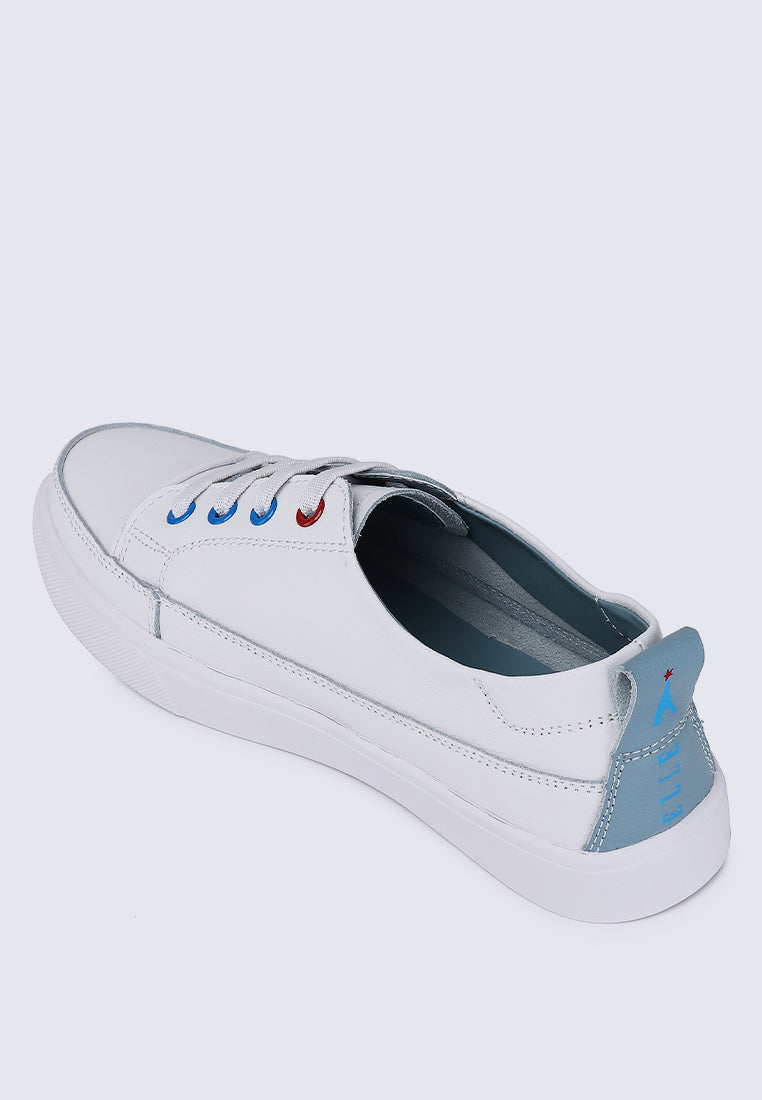 Triumph Microfiber Leather Sneakers In Blue