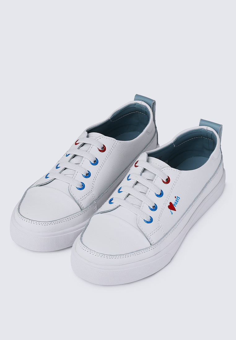 Triumph Microfiber Leather Sneakers In Blue