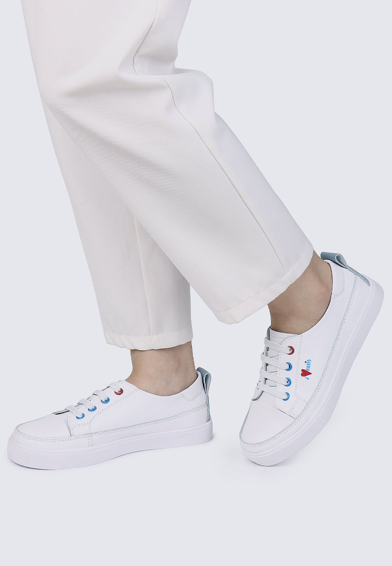 Triumph Microfiber Leather Sneakers In Blue