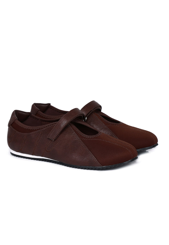 Soline Comfy Fit Footbed Microfiber Leather Sneakers In  Espresso – alternate view