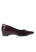 Edith Microfiber Leather Wedges In Maroon